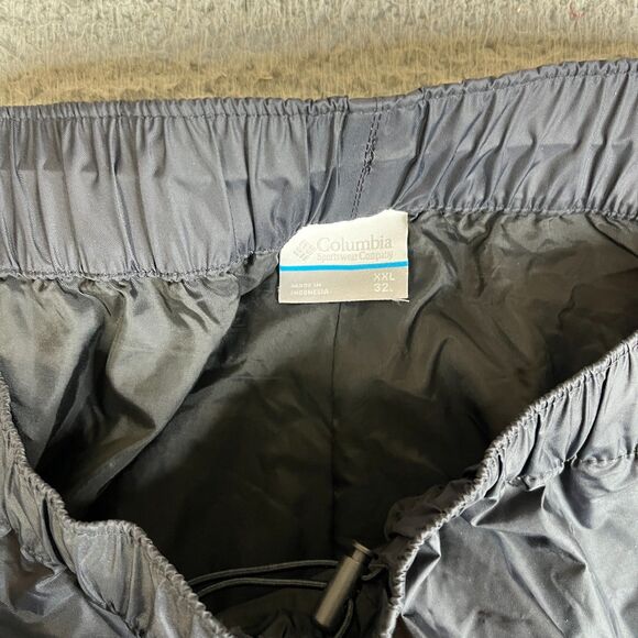Columbia Omni Tech Rain Pants Mens XXL Black Elastic Waist Lined  40X32 - Picture 4 of 15